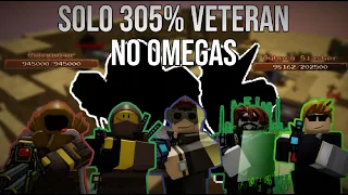 Veteran 305% Solo NO OMEGAS || Pixel Gun Tower Defense 3 / PGTD 3