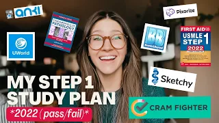 MY 2022 STEP 1 STUDY P/F PLAN [ easier than it looks ] | Life of a Med Student