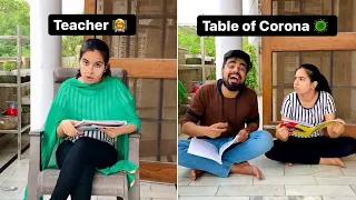 Table/Stages of Corona 😂 || Lockdown Viral Comedy Reels Snack || Dushyant Kukreja #shorts #ytshorts