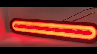 LED Trailer rear brake lights with Halo lighting and Sequential Turning