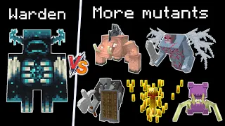 Warden vs more mutants - Warden vs mutated mobs - Warden vs mutant mobs - Part 2