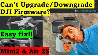 DJI MINI 2 AND AIR 2S - UPGRADE & DOWNGRADE FIRMWARE TUTORIAL!
