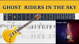 GHOST RIDERS IN THE SKY   |#outlaws#|Guitar Tab| #Mastertabs#BestFreeYoutubeMusic# #guitar#freetabs