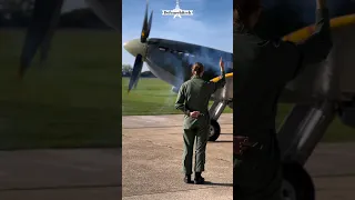 Supermarine Spitfire Rolls-Royce Griffon-engined Mk 24 Engine Startup #shorts