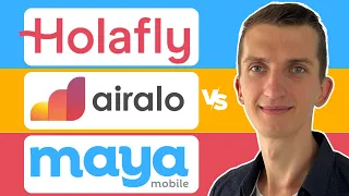 BEST International eSim In 2024 - Airalo vs Holafly vs Maya Mobile