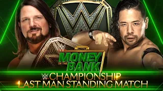 AJ Styles battles Shinsuke Nakamura in a WWE Championship Last Man Standing Match tonight