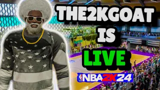 🔴 NBA 2K24 LIVE REC GAMEPLAY ON A 6'8 DEMIGOD PG BUIILD | BEST POINT GUARD BUILD ON NBA 2K24