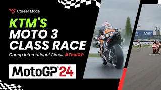 MotoGP 24 Career Mode CIP GREEN POWER's KTM's Moto 3 Class Race Chang International Circuit #ThaiGP