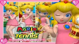 💗 Mario Power Tennis - Princess Peach Trophy Celebrations 💗