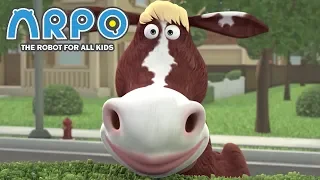 ARPO The Robot For All Kids - Crazy Cow Trouble | | Videos For Kids