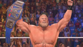 WWE 2K22 Brock Lesnar Vs Roman Reigns Last Man Standing Match | Undisputed championship