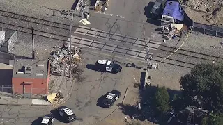 Raw video: Scene of fatal Amtrak collision with pedestrian in Oakland