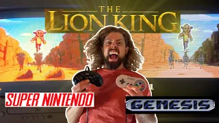 Playing "THE LION KING" Genesis & SNES @ the Exact Same Time...