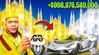 FRANKLIN TOUCH ANYTHING BECOME GOLD & DIAMOND || EVERYTHING IS FREE IN GTA 5 ! LITTLE BIG GTA