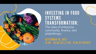 Investing in Food Systems Transformation