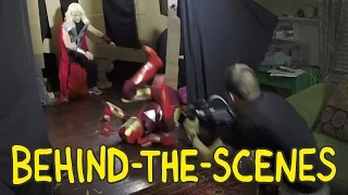 Iron Man vs. Thor vs. Captain America Fight from The Avengers - Homemade Behind the Scenes