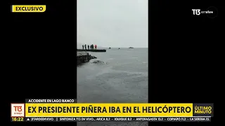 Primeras imágenes del lugar donde capotó helicóptero del difunto ex Presidente Piñera