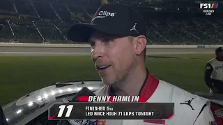 DENNY HAMLIN POSTRACE INTERVIEW - 2024 ADVENTHEALTH 400 NASCAR CUP SERIES KANSAS