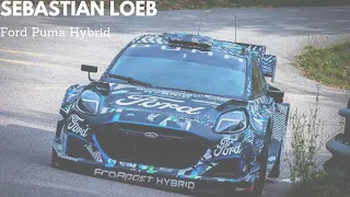 FORD PUMA HYBRID RALLY 1 TESTING. RETURN OF SEBASTIEN LOEB