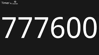 777600 Second Countup Timer - Longest Timer on YouTube - 216 Hours