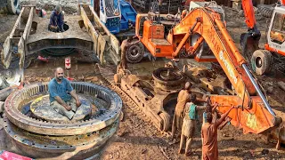 incredible Restoration of The Excavator Broken Chassis Repairing Process