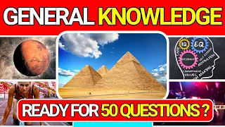 General Knowledge Quiz Trivia 32 📚💡| Can You Answer All 50 Questions Correctly? 2024