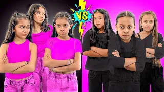 GUERRA de NIÑAS ROSA vs NEGRO ** NUEVAS INTEGRANTES ** | Princesa Vale