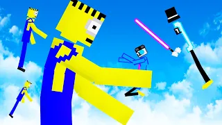 We Fight Terrifying Minions with Lightsabers in People Playground!