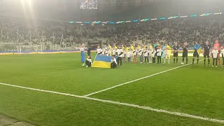 LECHIA GDAŃSK – FC SHAKHTAR DONIECK - Hymny Ukrainy i Polski - The anthem of Ukraine and Poland