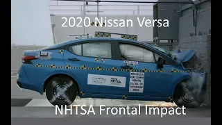 2020 Nissan Versa NHTSA Frontal Impact