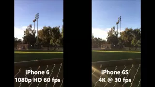 Iphone 6S 4K  -vs- Iphone 6 1080p Video Resolution