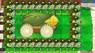 99 Gatling Pea Cob Cannon Hack vs Zomboss - Plants vs Zombies
