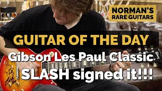 Guitar of the Day: Gibson Les Paul Classic signed by SLASH! Norman's Rare Guitars