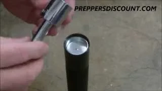 How To Install Freeze Plug into a Maglite Tube Solvent Trap Flashlight Supressor Silencer