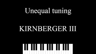 Unequal temperament - Kirnberger III - major triads of circle of fifths