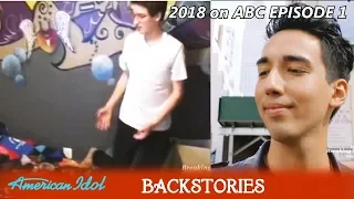 Full Backstory ZACH D'ONOFRIO (Socks) &SANDOR MILANO scenes with Family American Idol 2018 Episode 1