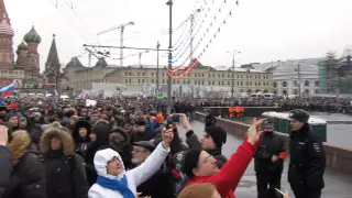 Траурный марш памяти Бориса Немцова. Москва, 1 марта 2015