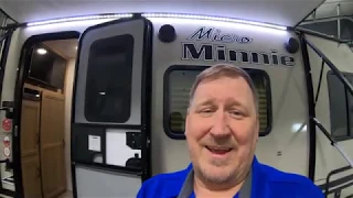 2021 Winnebago Micro Minnie 1708FB Short Travel Trailer with Two Axles!
