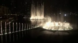 Поющий фонтан в Дубаи  Singing fountain in Dubai