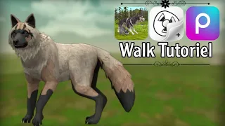 easy walk animation tutorial//Wildcraft+Flipaclip