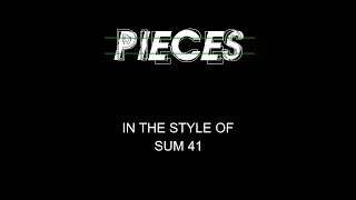 Sum 41 - Pieces - Karaoke - With Backing Vocals