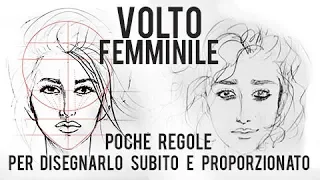 tutorial viso 1/2 : come disegnare un volto femminile con semplici forme geometriche. Disegna subito