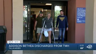 Shark attack survivor, Addison Bethea, discharged from TMH