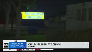 Child stabbed in Gardena elementary school bathroom
