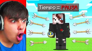 Trolleé A Mi Amigo PAUSANDO el TIEMPO en Minecraft