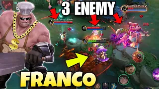 Best Franco Tank + Roam Gameplay in this Intense Rank Match🔥| Mobile Legends