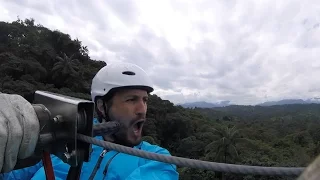 Ziplining in an Ecuadorian Cloud Forest