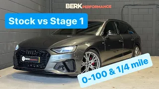 245HP & 420NM AUDI A4 35 TFSI 2.0T B9 - Stock vs Stage 1 by BERKPerformance