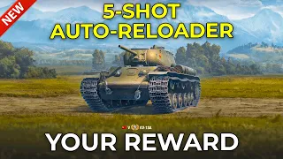 Your WELL-DESERVED REWARD is KV-1SA, Auto-Reloader | World of Tanks Free Gift Tank