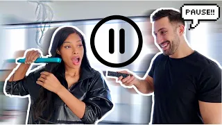 PAUSE CHALLENGE (girlfriend VS boyfriend)